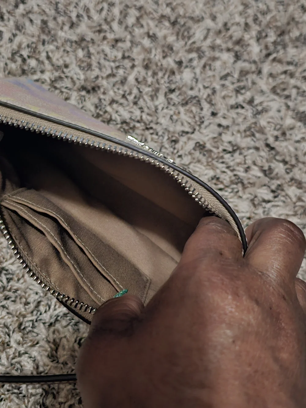 Coach Mini Wristlet Shoulder Bag - Pastel Pink Multi - Picture 6 of 9